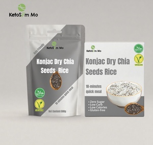 Chetoslim Mo Direct Low Carb Low GI fibra alimentare perdere grasso promuovere il metabolismo Shirataki istantaneo Konjac Chia semi di riso secco - Product Image 2