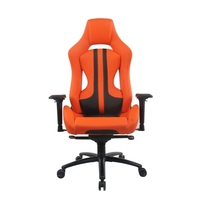 Chaise de jeu en cuir PU et PVC, base en fer, rotation à 360 degrés, design ergonomique, hauteur réglable, vente en gros