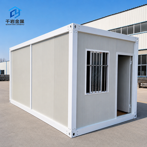 Maison conteneur pliable, bâtiment modulaire préfabriqué démontable, cabane portable, maison pliante en kit pour bureau temporaire - Product Image 3
