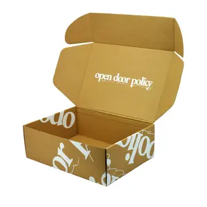 Metal Orange Shoe Box Wholesale Brown Kraft Corrugated Shoes Carton Box For Shoe Packaging