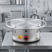 Machine à crêpes rotative au gaz en acier inoxydable de qualité supérieure personnalisée, réduction du bruit pour équipement commercial professionnel