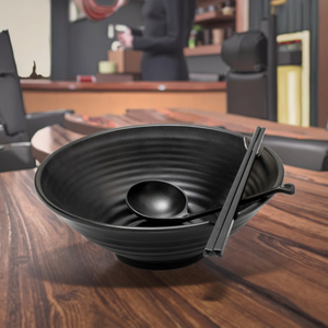 Yange-cuenco de melamina <span class=keywords><strong>Ramen</strong></span> personalizado, para restaurante, negro, japonés, superventas, venta al por mayor - Product Image 5