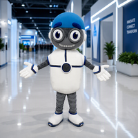 Fabricant de costumes de mascotte robot de dessin animé personnalisés pour adultes, tenue de mascotte en peluche 3D pour la promotion de la marque et la publicité