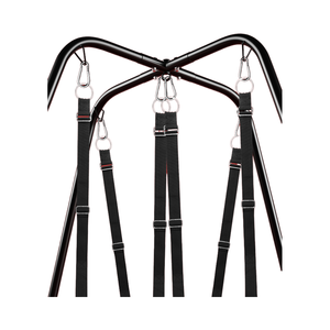 Columpio Sexual de Lujo de Terciopelo/Hierro/Aleación/Cinta con Esposas, Juguetes Seguros para S&M, BDSM, Fetichismo y Bondage, 100% Impermeable, Negro - Product Image 4
