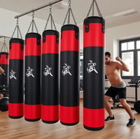 Sac de frappe suspendu JIKE robuste 180x40cm 60kg en cuir PU microfibre écologique durable avec logo personnalisable 360 Sands