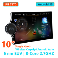 Autoradio LODARK N6 10 pouces avec navigation GPS, Android 13, UIS7870SC, processeur octa-core 6nm, écran QLED, 4G LTE