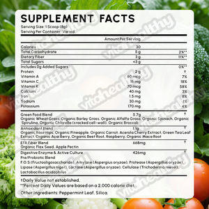 Vitahorthy男性と女性のための野菜パウダー有機グリーンブレンド粉末スーパーグリーン - Product Image 3