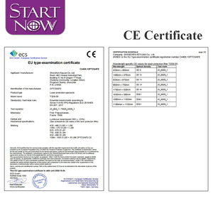 स्टारअब लेजर सुरक्षा चश्मा 200-450 और 755-1100nm का प्रमाणित टीयर रबर गंध 8 + सुरक्षात्मक गोगल लेजर - Product Image 5