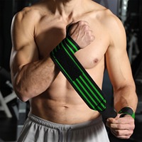 En gros, Bandes de poignet élastiques personnalisables avec logo pour haltérophilie, musculation, powerlifting et fitness