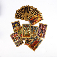 Coffret de divination haut de gamme avec cartes d'art et guide, boîte cadeau de luxe, jeu de tarot spirituel