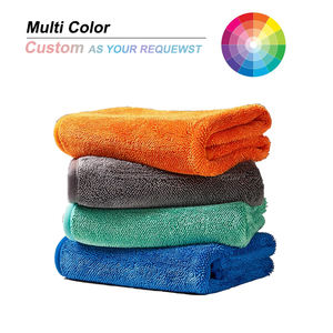 Toalla de limpieza de coche de microfibra de secado rápido 30cm x 30cm 600gsm toallita suave con anillo giratorio absorbente para un secado eficaz del coche - Product Image 4