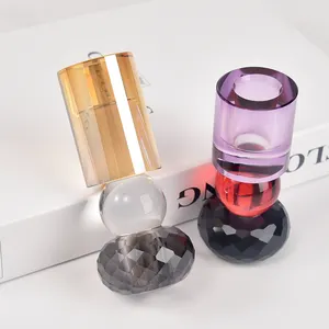 Großhandel Religion maßge schneiderte Doppel kristall Kerzenhalter Tee licht mit Geschenk box