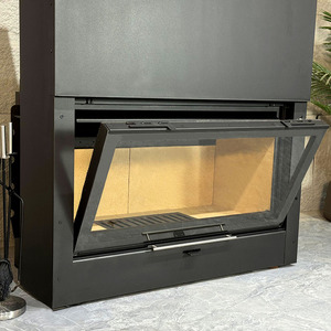 Elegante Chimenea Moderna Independiente de Acero con Llama Real, Estufa de Leña para Calefacción, Ideal para Hoteles, Casas y Decoración de B&B - Product Image 6