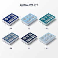 Insert rembourré personnalisé en mousse floquée polyuréthane/EPE/EVA, imperméable et écologique, pour coffret cadeau de parfum, cosmétique de luxe en velours