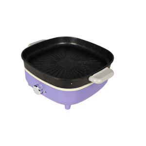 Olla caliente portátil de 4L para el hogar, fácil de limpiar, perilla mecánica, Control, Cocina eléctrica antiadherente multiusos, tapa de plástico extraíble para - Product Image 3