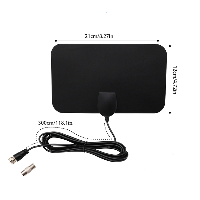 Ultra-Thin & Ultra-Light Flat Design Indoor Digital TV Antenna High-Definition Ground-Wave Receiving Antenna