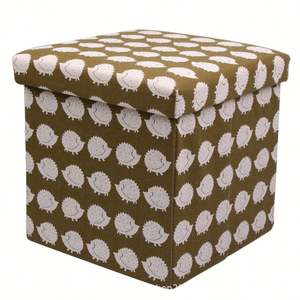 Home Linen Fabric Footstool Cube <b>Storage</b> Box Shoe <b>Bench</b> Foot Rest Suitable for Bedroom <b>Hallway</b> Living Room - Product Image 3