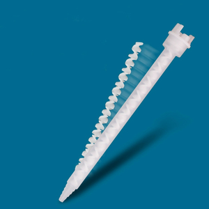 Mezclador estático de plástico desechable 10:1 y 1:1 Base de sellado de chips en espiral Dos adhesivos Dispensador de pegamento epoxi boquilla mezcladora - Product Image 6