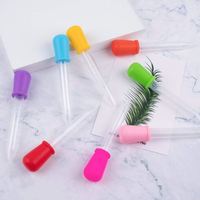 Pipettes compte-gouttes en silicone USSE 5 ml transparentes pour médicaments, compte-gouttes oculaires avec embout bulbe pour enfants, modèle SP001 7g, logo personnalisé
