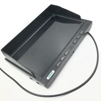 Monitor Split Mobil Universal, Layar Sentuh 10.1 Inci Quad 4CH AHD Input 1080P dengan Perekaman dan Fungsi Kamera untuk Bus Truk