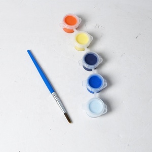 Plato <span class=keywords><strong>de</strong></span> Cerámica Blanco <span class=keywords><strong>de</strong></span> 7 Pulgadas con Pincel y Pigmento para <span class=keywords><strong>Pintura</strong></span> DIY, <span class=keywords><strong>Platos</strong></span> <span class=keywords><strong>de</strong></span> Porcelana Duraderos, Juegos <span class=keywords><strong>de</strong></span> Regalo Promocionales - Product Image 3
