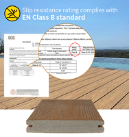 Plancher en composite bois-plastique ASA sans joint, design direct d'usine MexyTech, revêtement en bois composite, terrasse solide