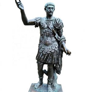 Statue en bronze romaine grandeur nature personnalisée de Jules César pour la décoration de jardin - Product Image 6