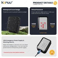 Kemuu Low Price TTlock Waterdichte Cloud SDK Slimme Sleutelkluis met Combinatiepadslot voor Wandmontage