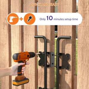 เหล็กเส้นยึดรั้วไม้แบบหนักสำหรับงานหนัก ผลิตจากสแตนเลส 304 พร้อมอุปกรณ์ยึดแบบเหล็กเส้นยึดรั้วไม้ - Product Image 2