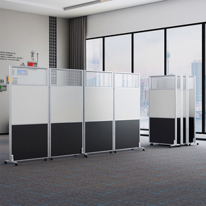 Hiện đại Modular đồ nội thất văn phòng cao văn phòng tủ phân vùng bằng gỗ Workstation kính phân vùng tường làm Trung Quốc cho các trường học - Product Image 5