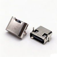 Connecteur femelle USB Type C Xinxing 2P pour jouets à brancher, interface de charge horizontale 90 degrés 4 broches L6.5 2 broches 3A 20V