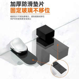 Clip de fixation réglable pour étagère en verre, en alliage de zinc, support de fixation en forme de F pour salle de bain et cuisine, installation facile - Product Image 5