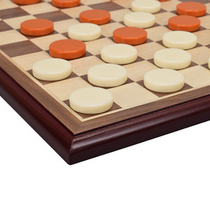 Set di <span class=keywords><strong>Dama</strong></span> Internazionale 10x10 in Legno Massello Premium, Gioco da Tavolo per Bambini e Adulti, Ideale per l'Insegnamento e l'Allenamento Scolastico - Product Image 4