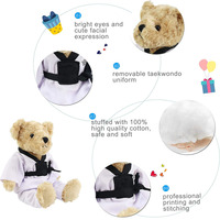 Taekwondo Ours en peluche Animal en peluche Arts Jouet en peluche Adorable Cadeau Présent Filles Garçons En Gros Karaté Ours En Peluche Jouet Enfant
