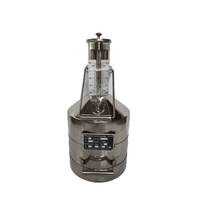 Bidon de mesure portable en acier inoxydable de type Sérénite de 20 L pour huile et essence
