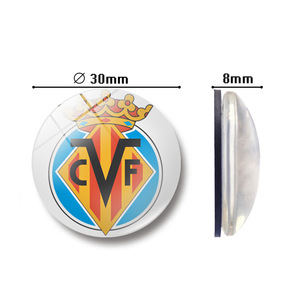 Tùy Chỉnh Rõ Ràng Vòng Pha Lê 3D Glass Tủ Lạnh Dán Thủy Tinh <span class=keywords><strong>S</strong></span>áng Tạo Câu Lạc Bộ Bóng Đá Tủ Lạnh Nam Châm Quà Lưu Niệm Trang Trí Nội Thất - Product Image 2