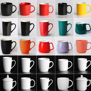 Usine en gros tasse noire tasse en céramique personnalisée colorée rose <span class=keywords><strong>bleu</strong></span> vert rouge blanc blanc Design tasse en céramique - Product Image 4
