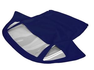 Capote souple bleue neuve avec fenêtre en plastique transparent compatible avec <span class=keywords><strong>R107</strong></span> 1973-1989 380SL 450SL <span class=keywords><strong>560SL</strong></span> MBZ1074651-651 - Product Image 4