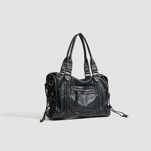 <span class=keywords><strong>Sac</strong></span> fourre-tout en <span class=keywords><strong>cuir</strong></span> PU <span class=keywords><strong>souple</strong></span> délavé style vintage pour <span class=keywords><strong>femme</strong></span>, grande capacité, multi-poches, <span class=keywords><strong>sac</strong></span> à bandoulière quotidien, vente en gros - Product Image 2