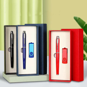 Juego de Regalo Ejecutivo de Lujo con Memoria USB Personalizada para Empresas, con Caja para Clientes - Product Image 2