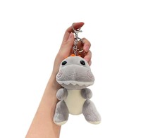 Porte-clés en peluche dinosaure mignon, jouet de dessin animé, breloque de sac, pour couple, cartable, animal en peluche Kawaii