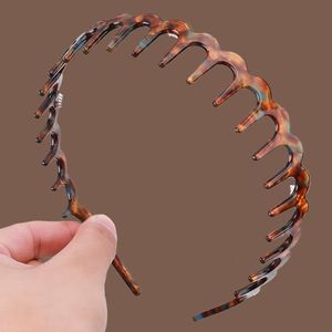 New Women's Fashion Washing Face Hairband Retro Acetate Leopard <strong>Headband</strong> Toothed <strong>Alice</strong> Band Acetate <strong>Headband</strong> - Product Image 5