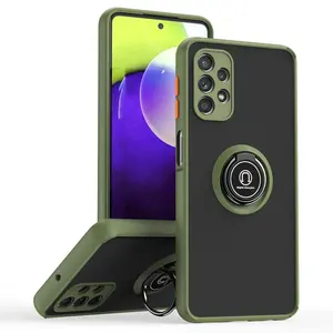 Drop Protection Shockproof Soft Slim Phone Case For Redmi Note 11 10 Pro Note 9 8 360 Degree Rotate Ring Holder Magnetic