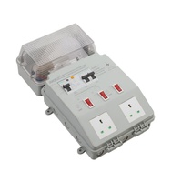 Boîtier de distribution d'alimentation étanche JINAO, prise française modulaire 3 voies IP54 220-230V 16A pour usage intérieur et extérieur JA-RB003