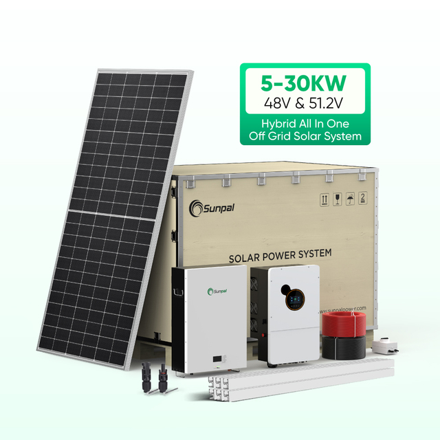 Sunpal Off Grid Hybrid Solar Power System Kit 10Kw 12Kw 15Kw 20Kw Top Complete Residential Solar Energy Storage System