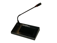 Microphone à écran tactile pour réseau IP, permettant le lancement de pages d'alerte vers une zone individuelle, des zones groupées et toutes les zones