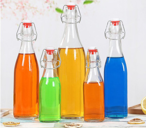 Bouteille en verre avec bouchon, chicha, de 60ml, 250ml, 500ml, 750ml, 1000ml, à emporter, pour boissons alcoolisées et bière - Product Image 1
