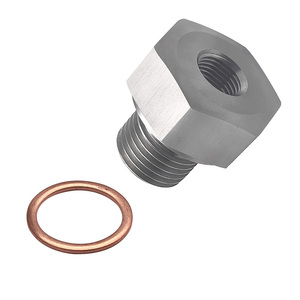 Adaptador de Rosca de Acero Inoxidable Macho M16x1.5 a Hembra 1/8NPT con Arandela de Cobre para Intercambio de Motor GM LS LS1 LS3 LSX, Conexión para Manómetro - Product Image 6