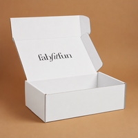 Boîtes d'expédition en carton ondulé avec logo personnalisé, certifiées FSC, recyclables, écologiques, robustes pour les fabricants de commerce électronique