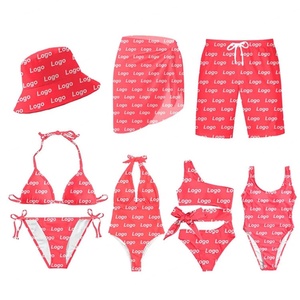 Ensemble de bikini sexy personnalisé OEM pour femmes, maillot de bain imprimé à motif léopard, vêtements de plage pour filles et femmes - Product Image 1
